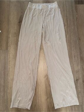 Vuori Pose Ribbed Pants Toast Tan Brown Size Small S EUC